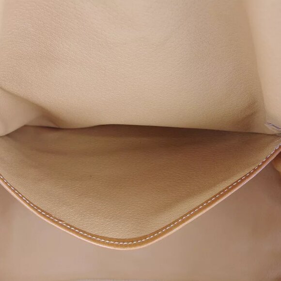 CELINE Boston bag macadam beige PVC ?~ leather Authentic USED - Picture 8 of 9